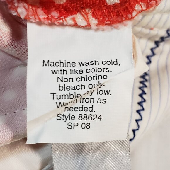 J.Crew Red & White Button Detail Mini Skirt – Size 6 - Picture 5 of 5